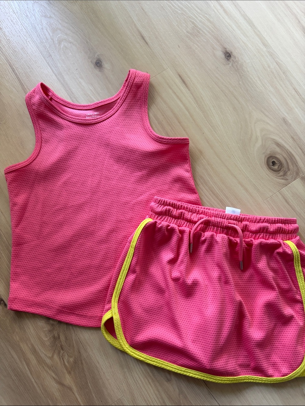 Girls' Hanna Andersson Pink Active Tank Top & Skort Set